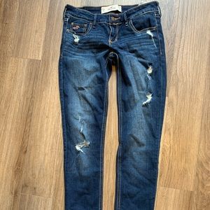 Hollister Dark Wash Ripped Jeans